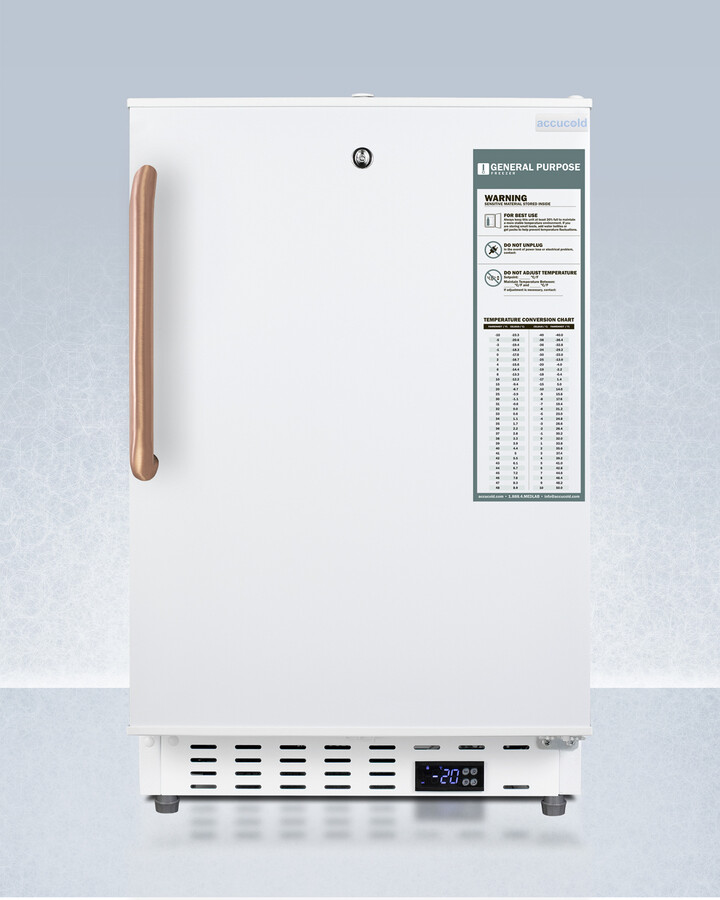 Accucold 20" Freestanding/Built In Undercounter Compact Upright Freezer ADA305AFTBC