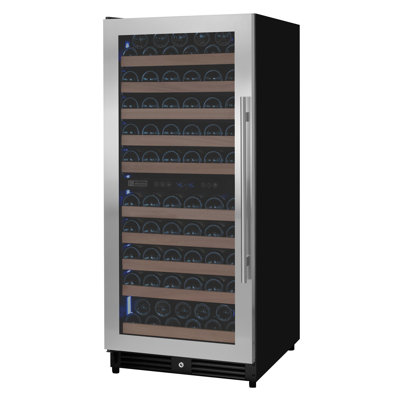 Allavino 119 Bottle 55" Tall Dual Zone Stainless Steel Wine Refrigerator | Fridge.com