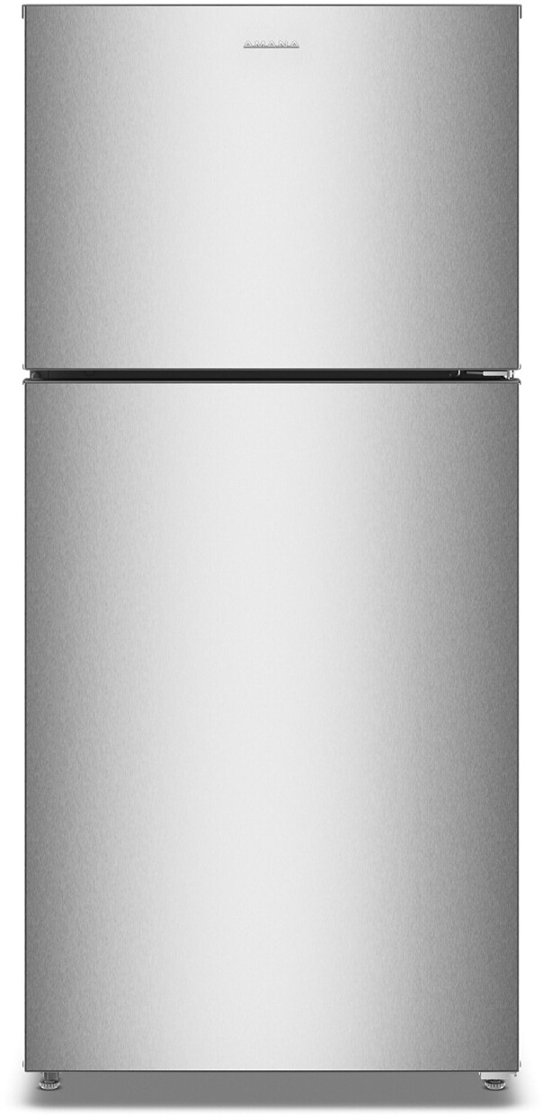 30 in. Wide 19 cu. ft.Garage Ready Top-Freezer Refrigerator and - Fingerprint-Resistant Stainless Finish — Amana, model ARTX2419SZ