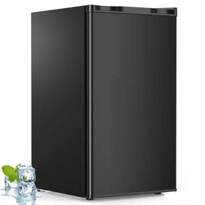 3.2 Cu. Ft. Mini Fridge with Freezer Reversible Door for Flexible Placement, 7 Precise Temp Controls& 2 Easy-Clean Shelves, ldeal for Bedrooms/Offices | Fridge.com