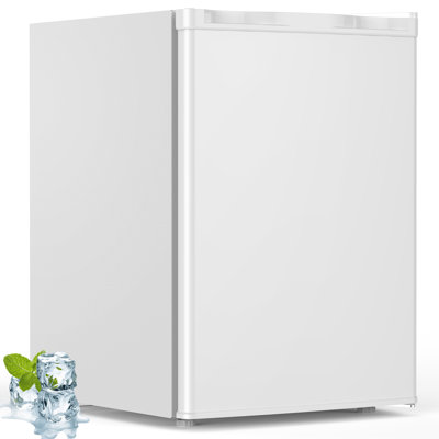 Reversible Door 2.6 Cu. Ft. Chic Mini Fridge with Freezer - 7 Precise Temp Controls, 2 Easy-Clean Shelves, Perfect for Bedrooms, Offices & Dorms, Cr | Fridge.com