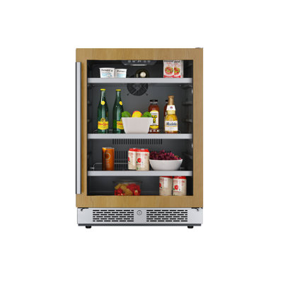 Avallon 23.81'' W Freestanding 140 Cans (12 oz.) 5.65 Cubic Feet Beverage Cooler with Glass Door | Fridge.com