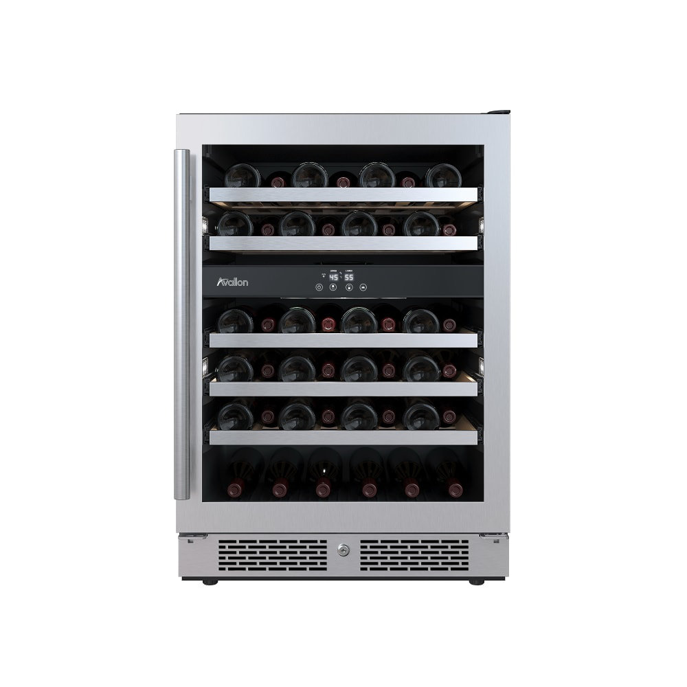 Avallon Dual Zone 24'' 45 Bottle Wine Refrigerator | Fridge.com