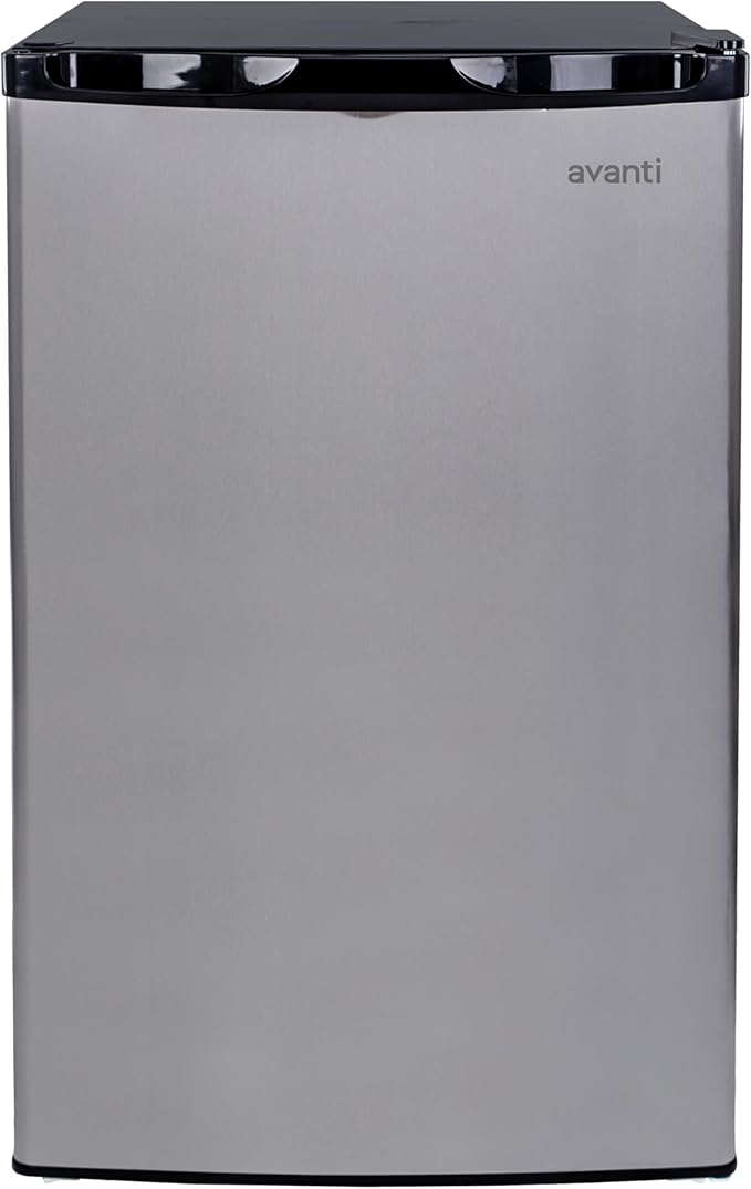 4.4 cu. ft. Compact Refrigerator, Mini-Fridge, in Stainless Steel (RM4436SS) — Avanti, model RM4436SS