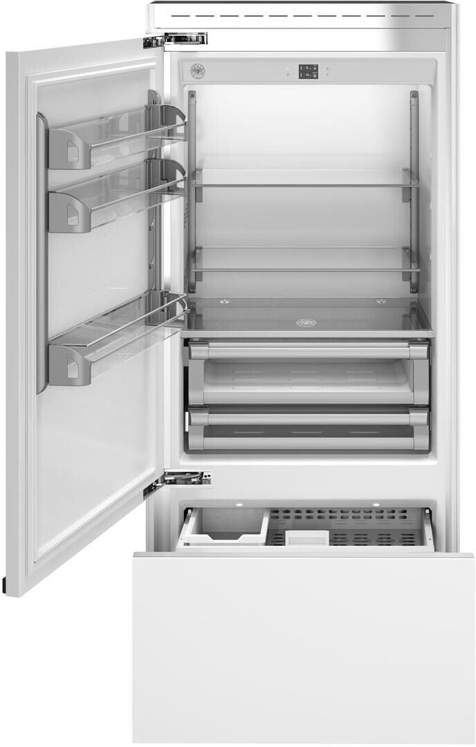 REFRIGERATOR 36" BUILT-IN BOTTOM MOUNT WITH ICE MAKER LEFT SWING DOOR, PANEL READY | Fridge.com
