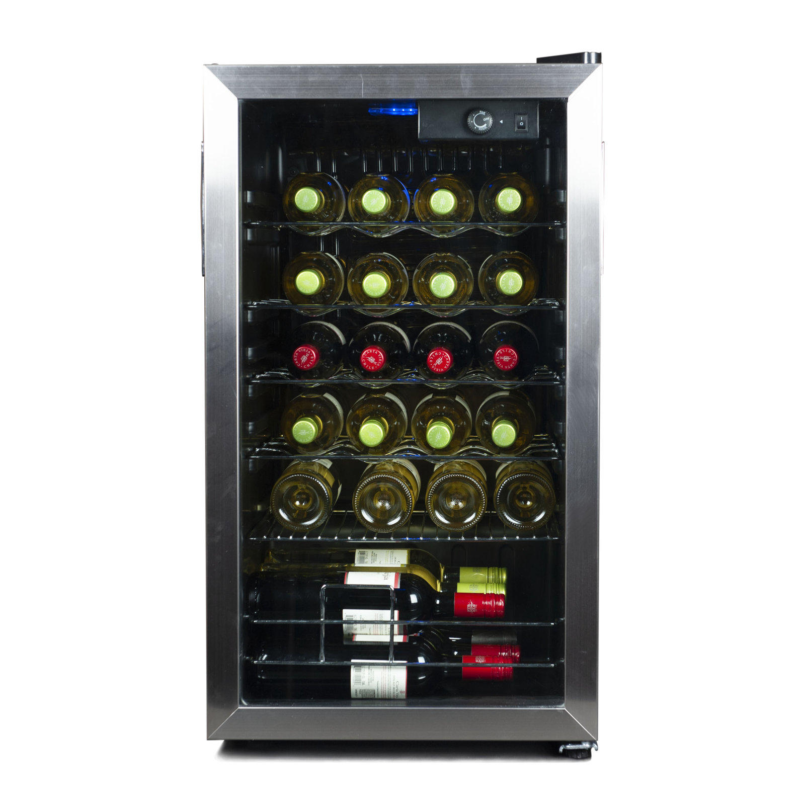 BD6 Series 26 Bottle Single Zone Freestanding Wine Refrigerator — Black+Decker, model BD61536