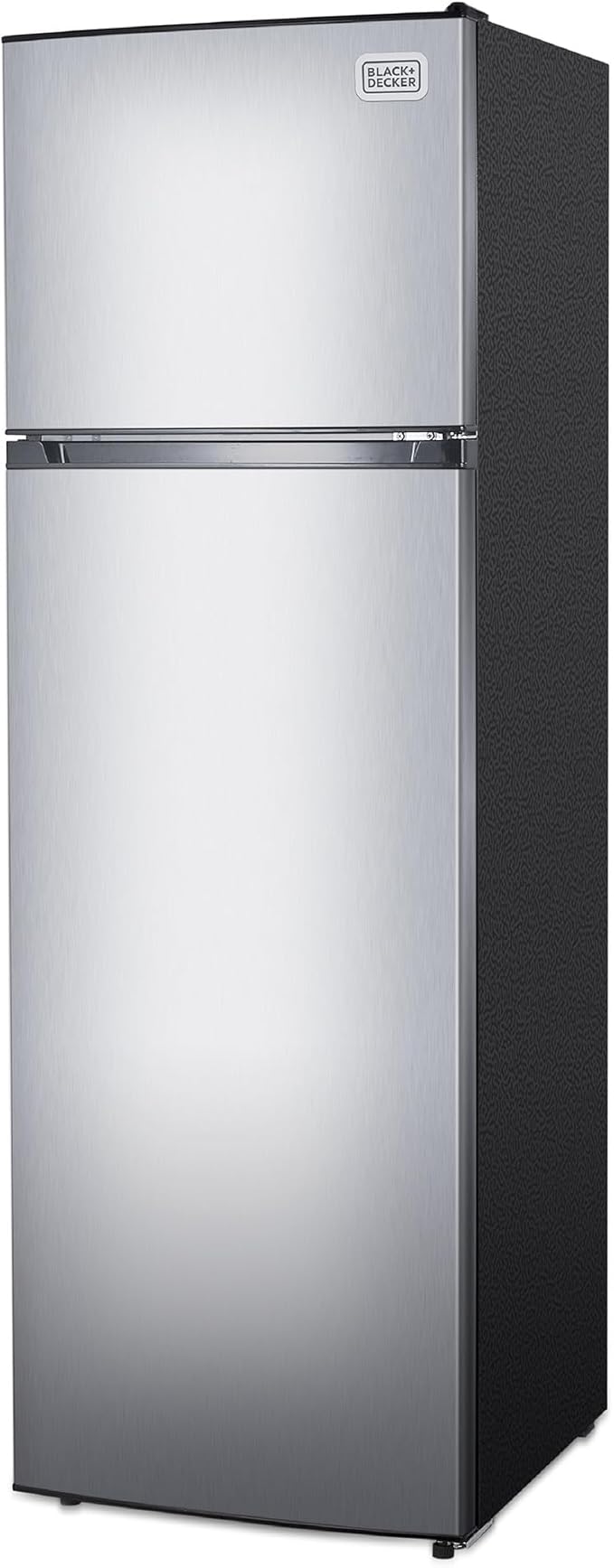 10 Cu. Ft. Top Mount Refrigerator with Freezer, 2 Door Fridge with Top Freezer and Mechanical Temperature — Black+Decker, model BDA10LAS