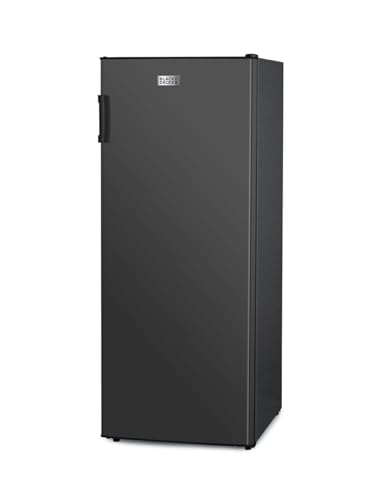 BLACK+DECKER 8.5 Cu. Ft. Upright Freezer, Stand Up Freezer with Mechanical Temperature Control, Freezer Upright with 3 Shelves and 4 Door Bins, Manual Defrost, R600a Refrigerant, BUF850LB, Black | Fridge.com
