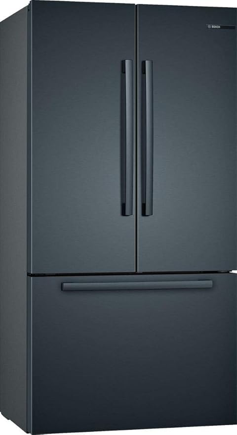 Bosch B36CT80SNB 36" 800 Series French Door Refrigerator with 20.8 cu. ft. Capacity, FarmFresh System, VitaFreshPro, LED Lighting and MultiAirFlow (Black Stainless Steel) | Fridge.com