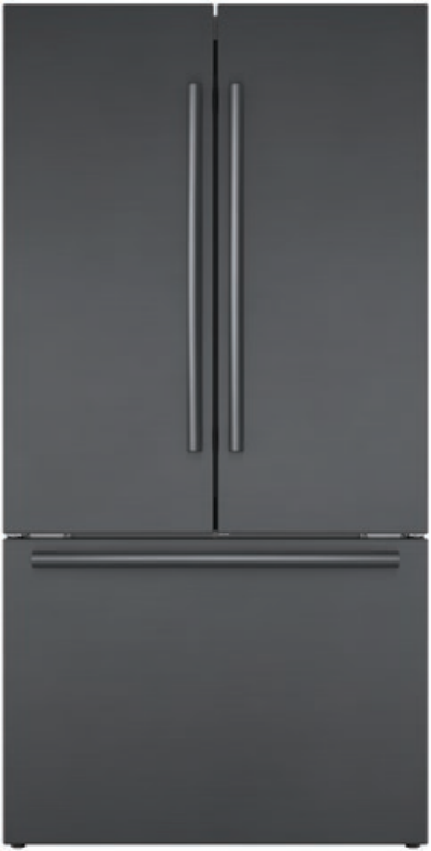 800 Series Bosch 36" Counter Depth 20.8 cu. ft. Smart ENERGY STAR French Door Refrigerator with Flex Bar — Bosch, model B36CT80SNB