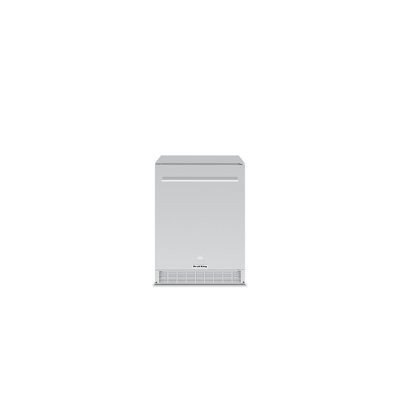 Broil King 23.82'' W Built-In 110 Cans (12 oz.) 5.5 Cubic Feet Outdoor Rated Beverage Cooler with Reversible Door | Fridge.com