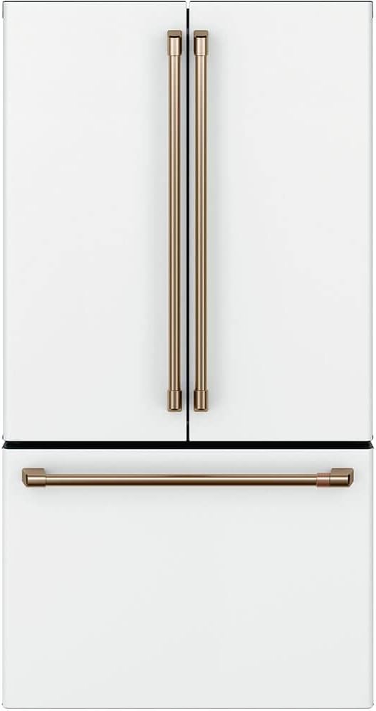 Café CWE23SP4MW2 23.1 cu. ft. Smart French Door Refrigerator in Matte White, Counter Depth and Fingerprint