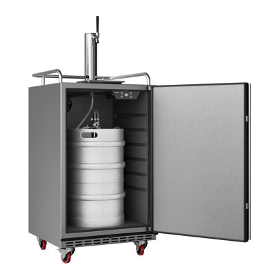 EdgeStar Outdoor Party 6.62 Cubic Feet Silver Outdoor Conversion Kit with Door Lock and | Fridge.com