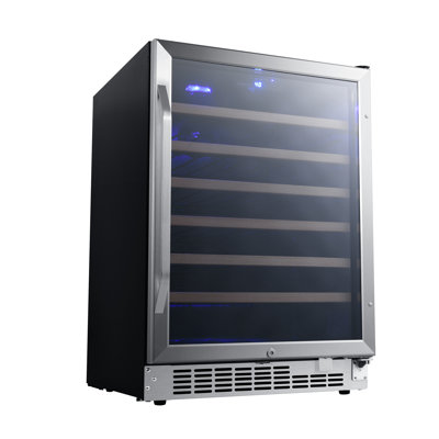 EdgeStar Single Zone 24.312'' Built-In 53 Bottle Wine Refrigerator with Reversible Door | Fridge.com