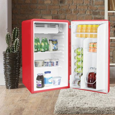 Frigidaire 3.2 cu. ft. Retro Compact Fridge with Chiller, Compact Refrigerator for Office, Dorm