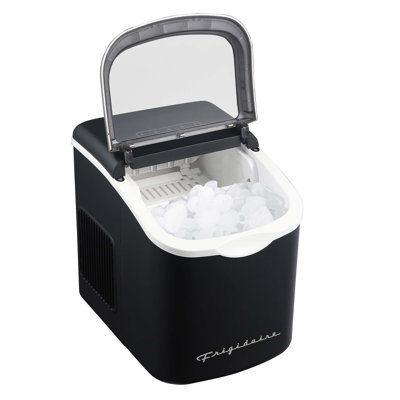 Frigidaire, 26 Lbs. Retro Countertop Ice Maker, Bullet Shaped Ice, Black | Fridge.com