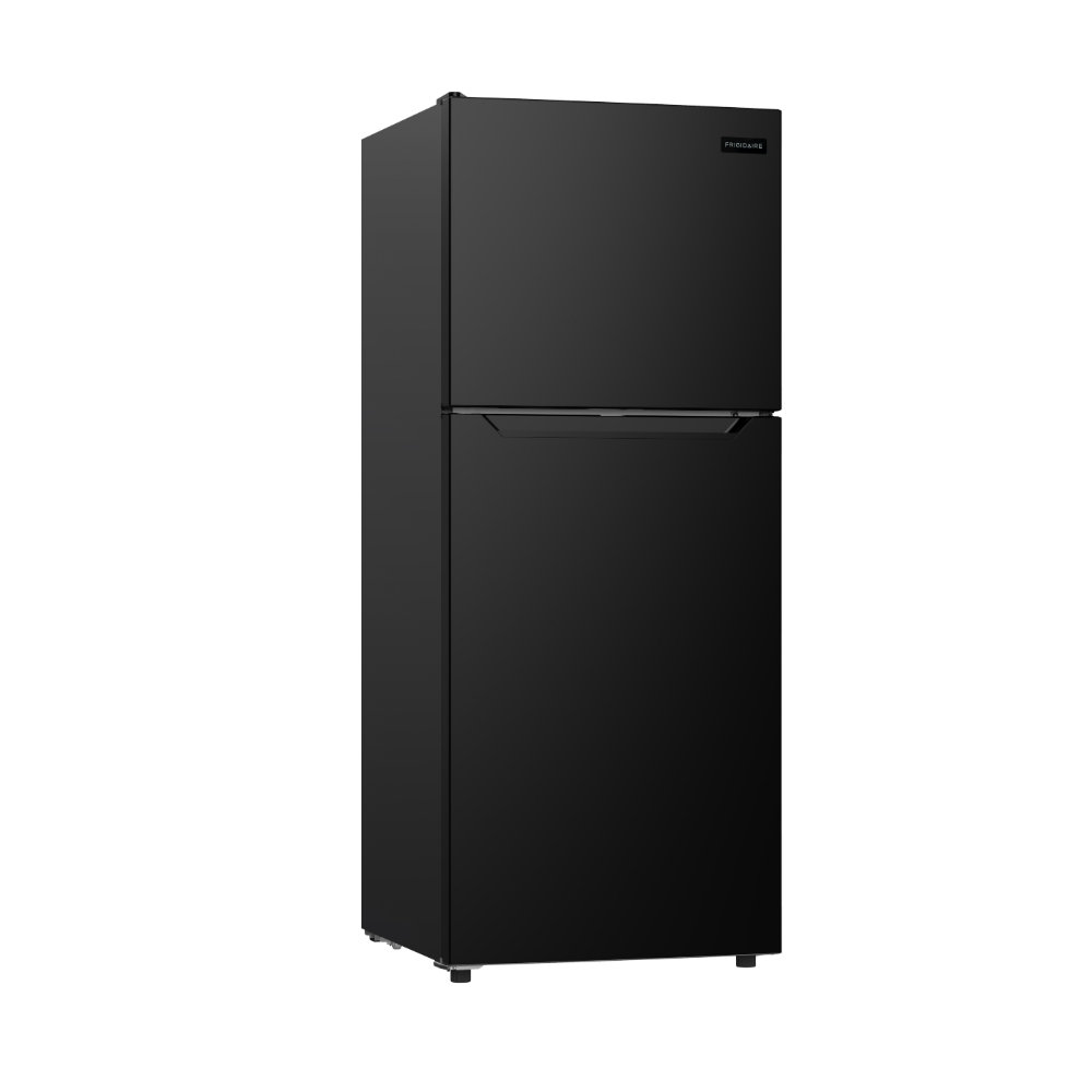 10 Cu. Ft. Platinum Fridge Freezer Combo, Apartment Size Top Mount Fridge With Freezer, Frost Free — Frigidaire, model EFR1033-BLACK