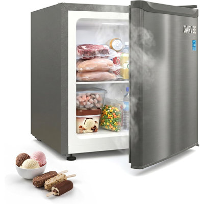 Compact 1.1 Cu ft Upright Freezer, Small Energy Efficient Mini Vertical Freezer — GarveeHome, model 02-L-070804-W1do1