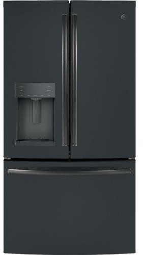 GE® ENERGY STAR® 27.7 Cu. Ft. Refrigerator in Black Slate size 70.5 H x 35.75 W x 36.25 D | GFE28GELDS | Fridge.com