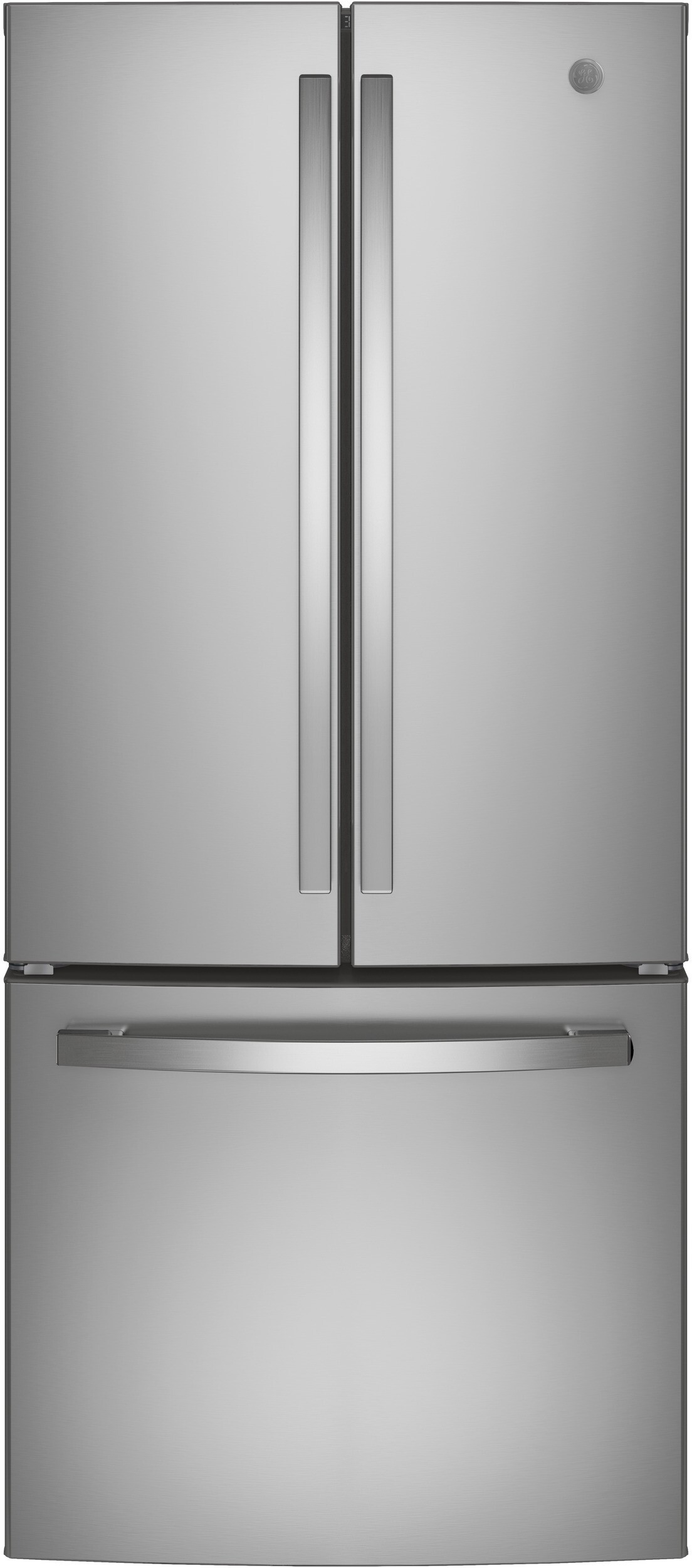 GE ENERGY STAR 20.8 Cu. Ft. French-Door Refrigerator — GE Appliances, model GNE21FYKFS