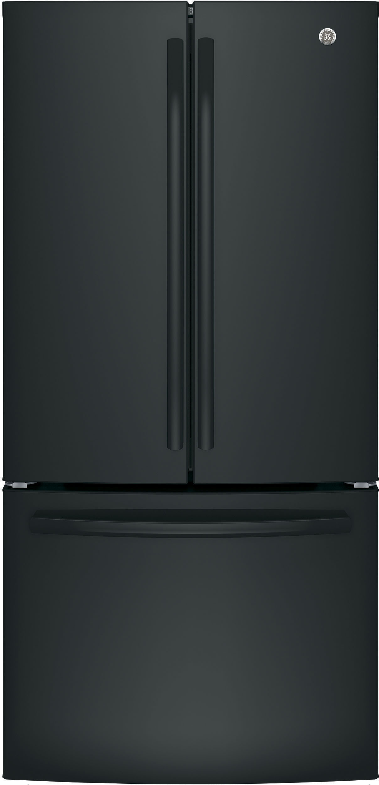 33" Energy Star French Door 24.7 cu. ft. Refrigerator — GE Appliances, model GNE25JGKBB
