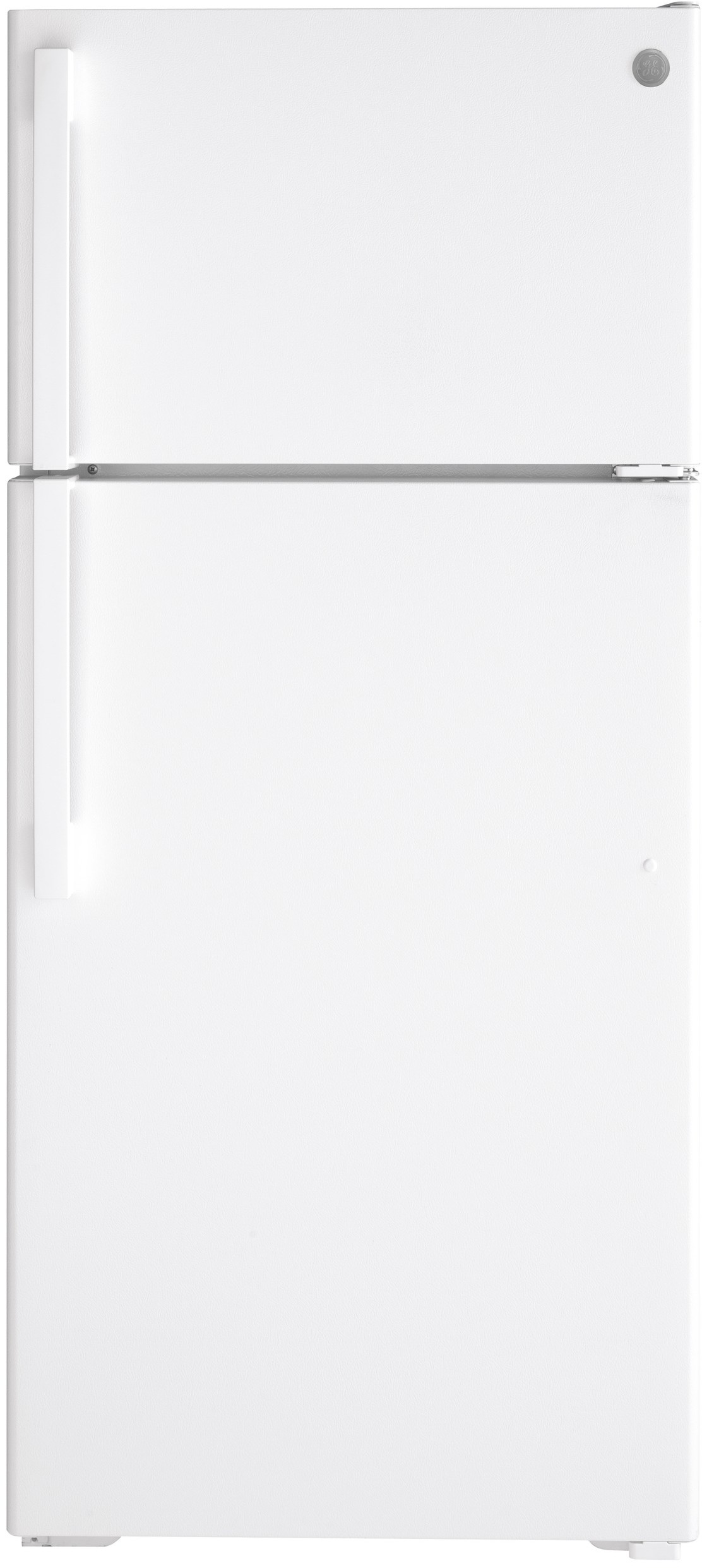 GE® ENERGY STAR® 16.6 Cu. Ft. Top-Freezer Refrigerator in White size 64.75 H x 28 W x 32.625 D | GTE17DTNRWW | Fridge.com
