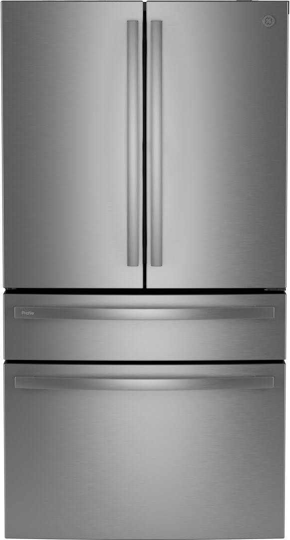 GE Profile™ ENERGY STAR® 29 Cu. Ft. Smart Fingerprint Resistant 4-Door Refrigerator with Door In Door in Stainless Steel | PGD29BYTFS | Fridge.com