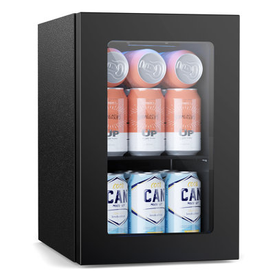6 Bottles And 24 Can Beverage Refrigerator, Wine Cooler With Touch Control Buttons, Mini Refrigerators For Bedroom/Office/Bar | Fridge.com