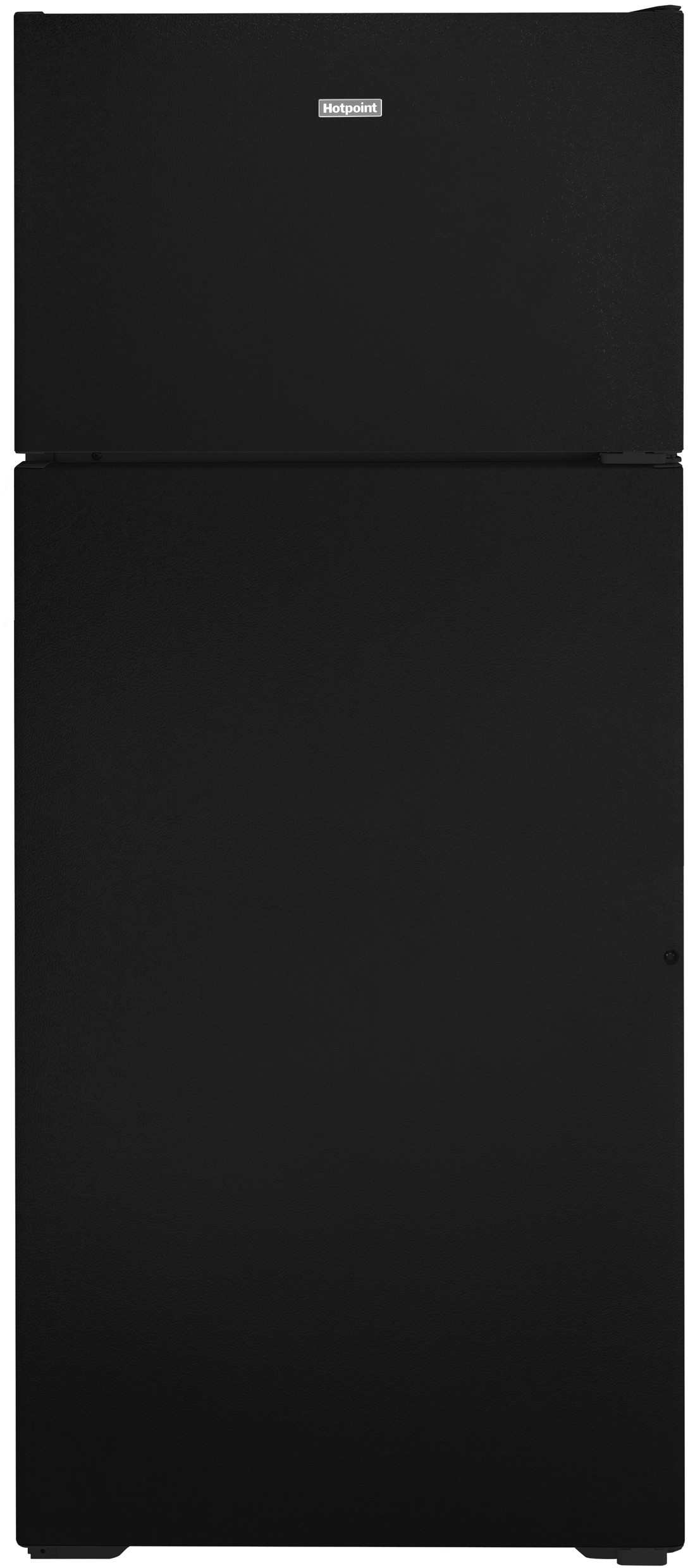 Hotpoint 28 in. Wide 17.5 Cu. Ft. Top-Freezer Refrigerator with LED Interior Lighting - Black