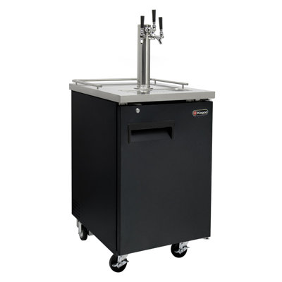 Kegco 8.2 Cubic Feet Triple Tap Freestanding Kegerator with Door Lock and | Fridge.com
