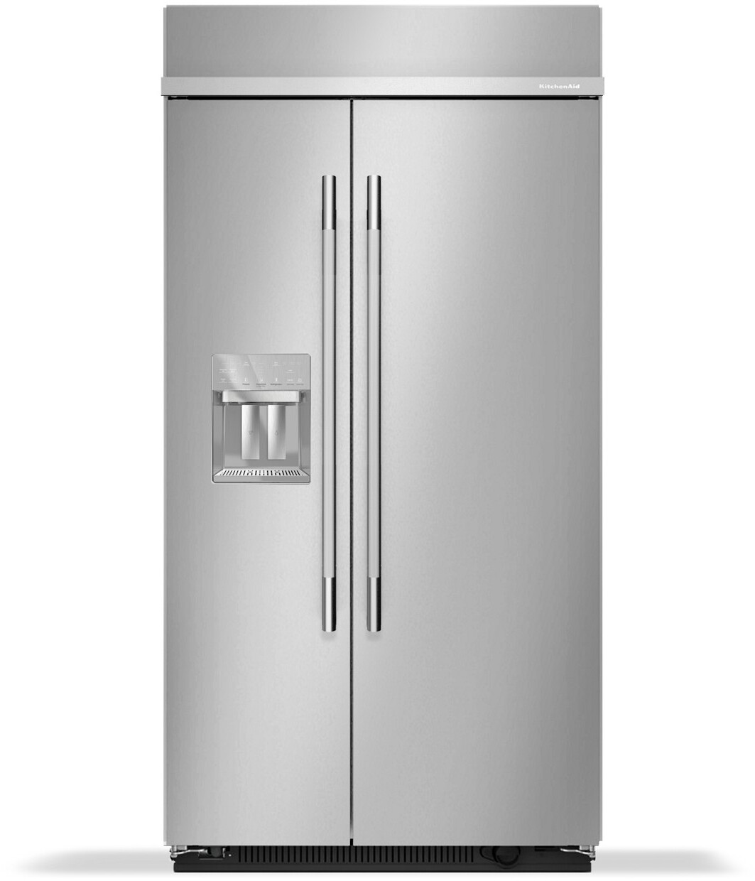 KitchenAid 42 Inch 42" Built In Side-by-Side Refrigerator KBSD742SPS | Fridge.com