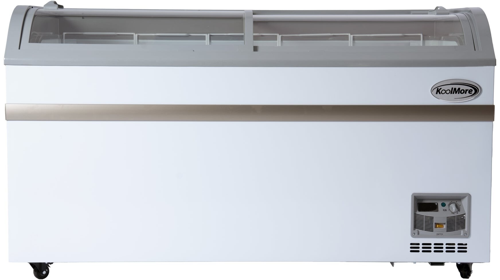 Koolmore - 58 Inch Manual Defrost Island Chest Freezer 14 cu. ft. Capacity - White | Fridge.com