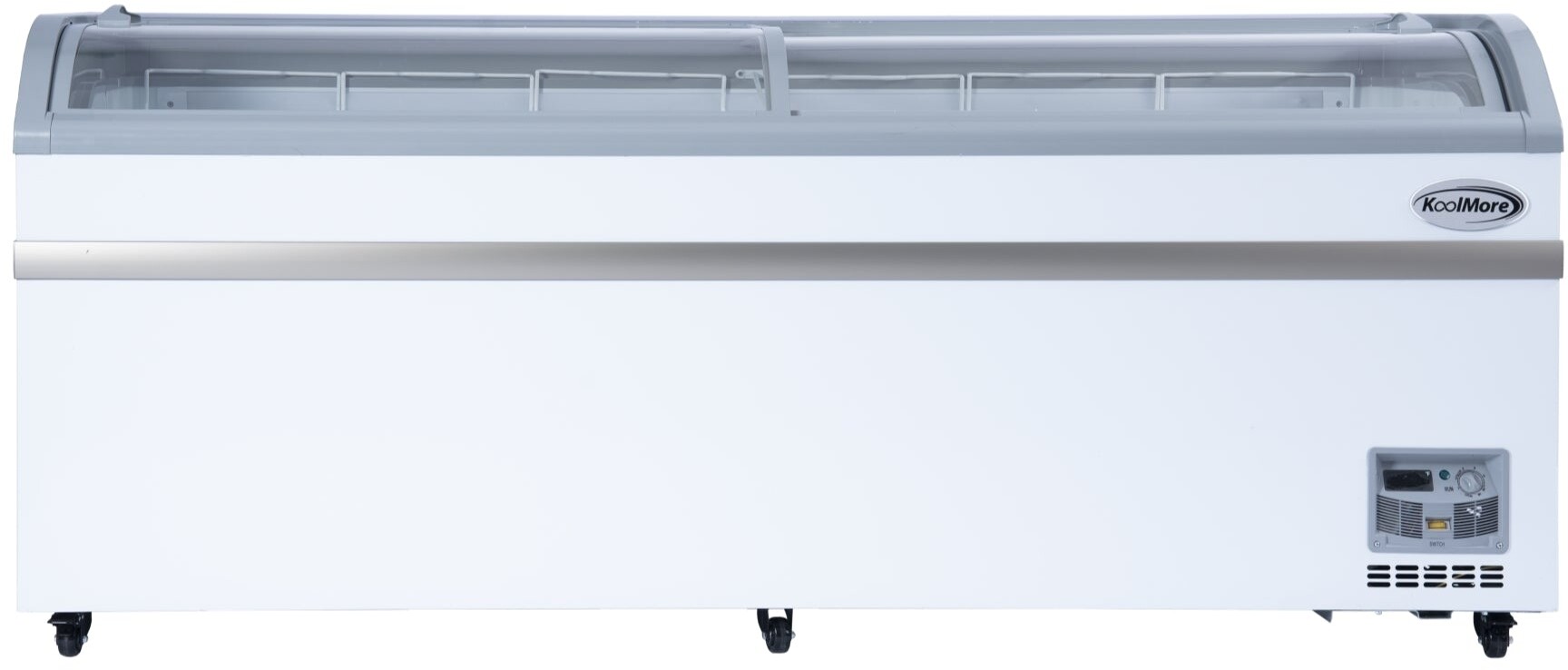 Koolmore - 78 Inch Manual Defrost Island Chest Freezer 19 cu. ft. Capacity - White | Fridge.com