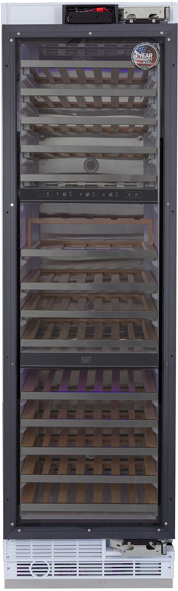 KUCHT 24-In Built-In Panel Ready Three Zones Wine Cooler | Fridge.com