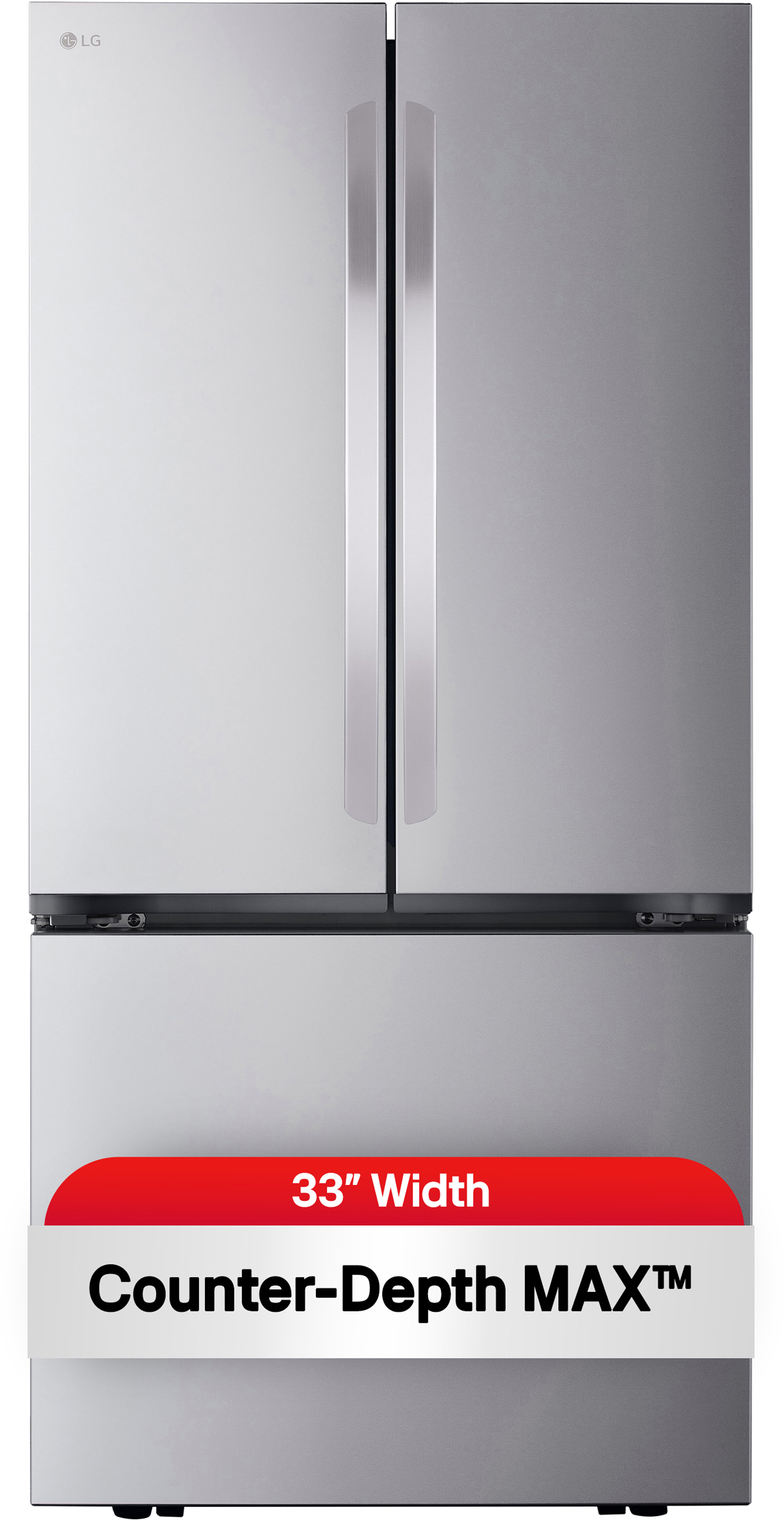 LG 3-Door French Door, Counter-Depth MAX, Refrigerator, Stainless Steel, 21 cu. ft. | Fridge.com