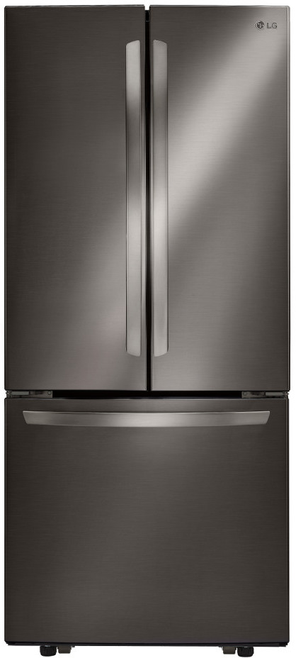 LG French Door Refrigerator, Black Stainless Steel, 22 cu. ft.