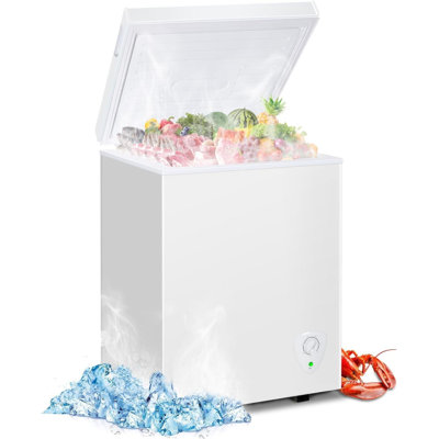 3.5 Cubic Feet Chest Freezer with Adjustable Temperature Controls | Fridge.com
