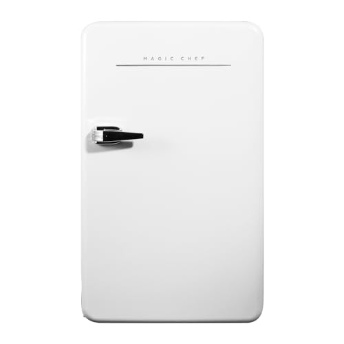 17.5 in. 3.2 cu.ft. Retro Mini Refrigerator in White, without Freezer | Fridge.com