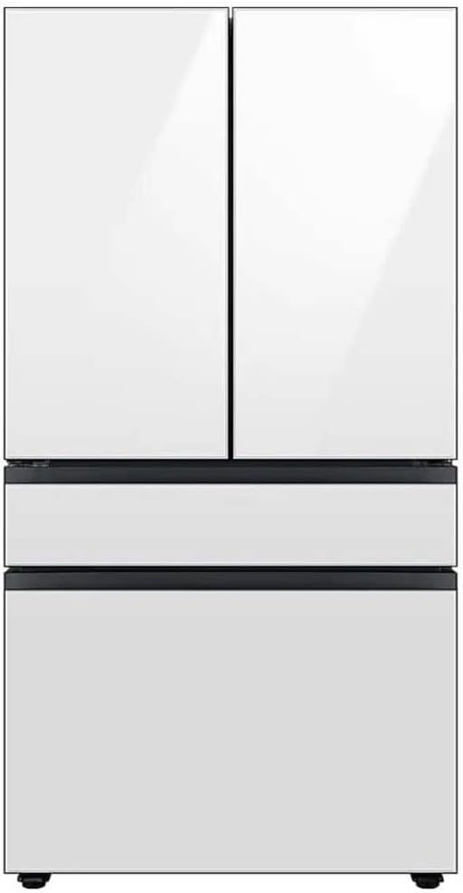 Samsung 29 Cu. Ft. Bespoke 4-Door French Door Refrigerator with Beverage Center, White Glass, RF29BB860012AA | Fridge.com