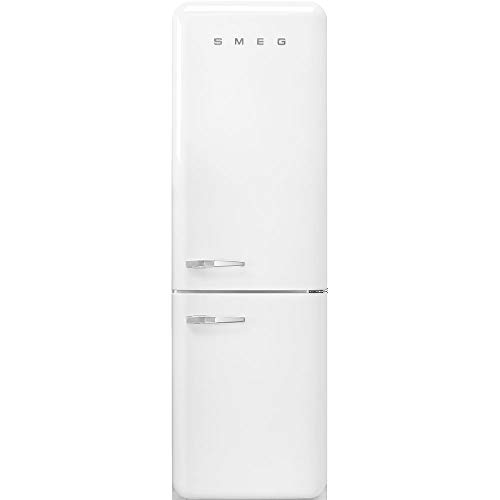 Smeg FAB32 Retro Refrigerator-Freezer – 50s Style Fridge with Bottom Freezer, No-Frost, LED Display & Lighting, LifePlus Zone, Multi-Airflow – 12.2 cu ft – Made in Italy - White | Fridge.com