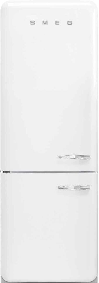 Smeg 28 Inch 50's Retro Design 28" Bottom Freezer Refrigerator FAB38ULWH | Fridge.com