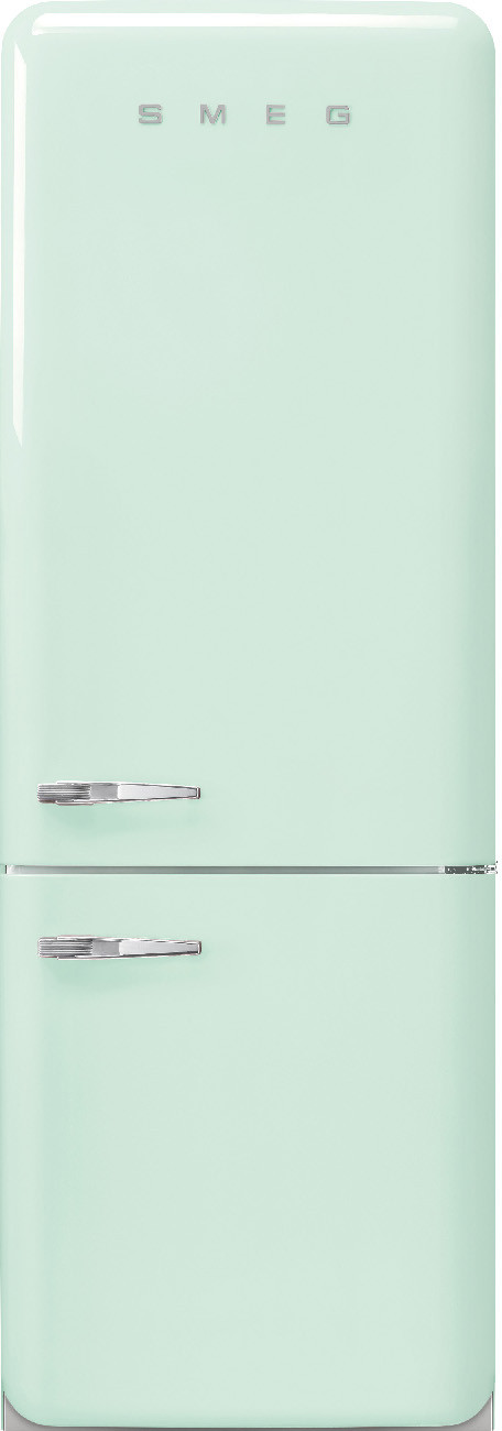 Smeg 28 Inch 50's Retro Design 28" Bottom Freezer Refrigerator FAB38URPG | Fridge.com