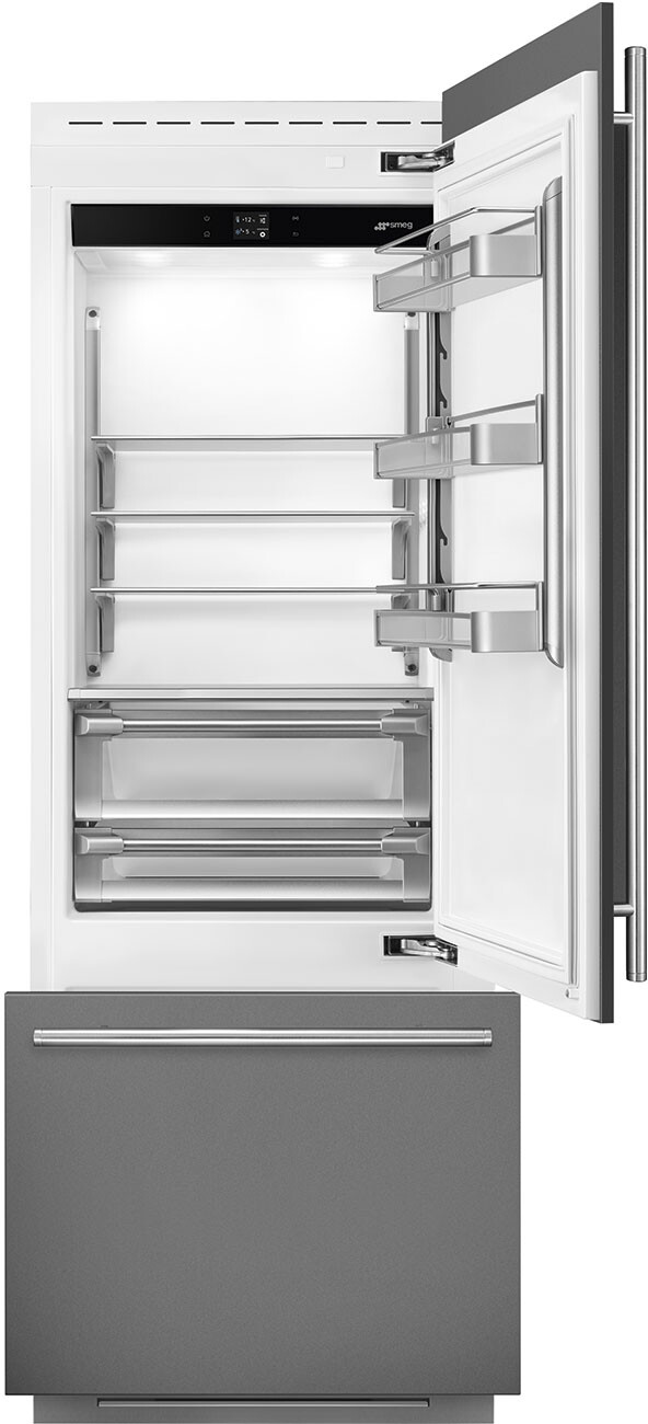 Smeg 30 Inch 30" Built In Bottom Freezer Refrigerator RBMU30R | Fridge.com