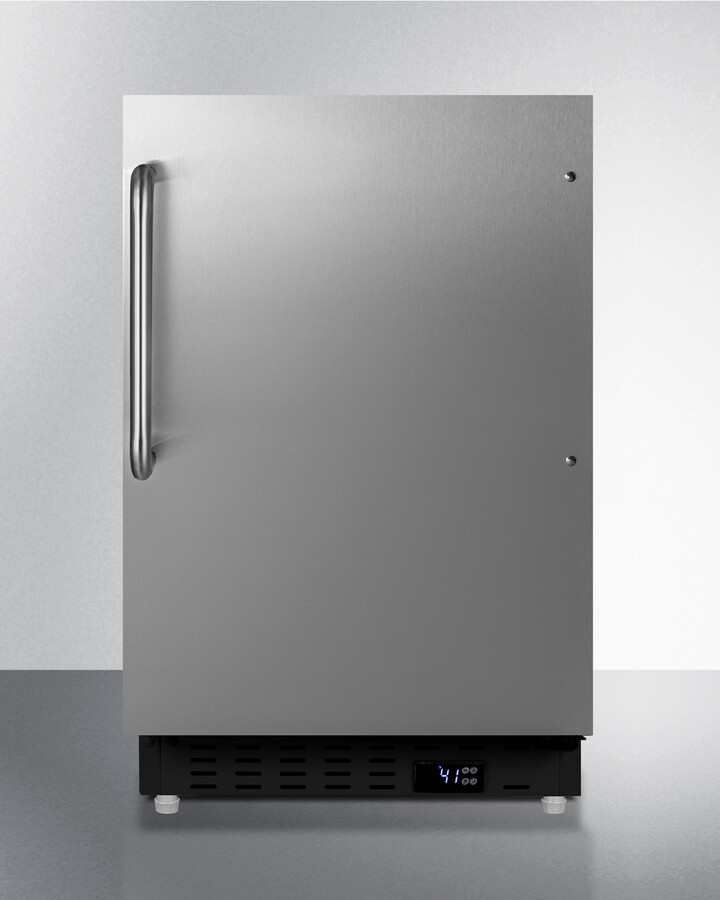 Summit 21 Inch 21" Built In Undercounter Counter Depth Compact All-Refrigerator ALR47BCSS | Fridge.com