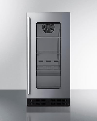 15" Beverage Center, Stainless Steel — Summit Appliance, model ASDG1521