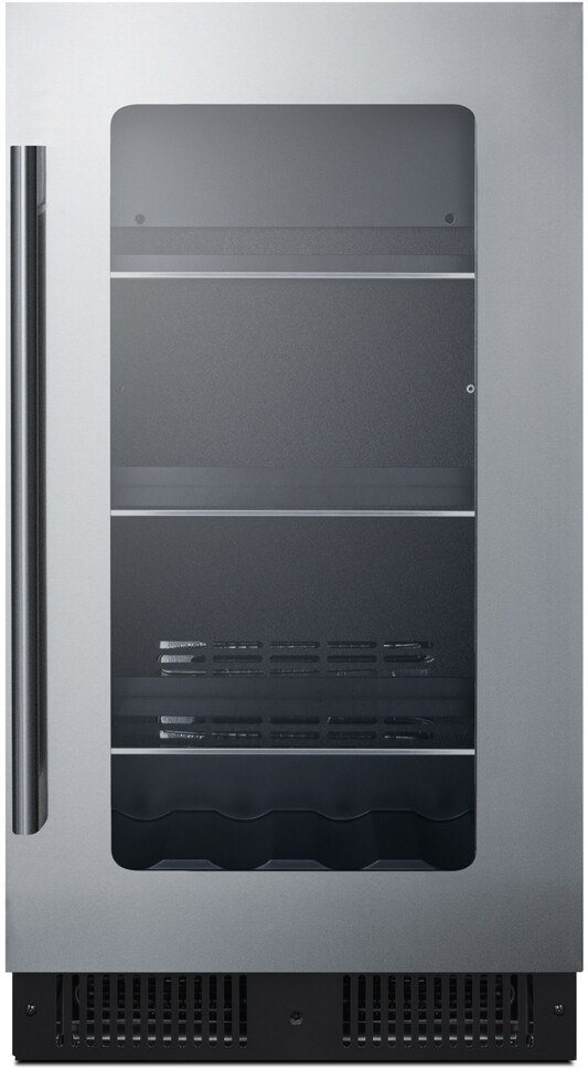 Summit 18” Wide Beverage Center, 3.2 cu.ft. Capacity, Stainless Steel & Glass — Summit Appliance, model CL181WBV
