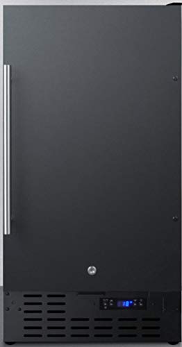 Summit 18” Freezer, 2.7 cu.ft.Capacity, Built-in Freezer, Undercounter, Black- SCFF1842 | Fridge.com