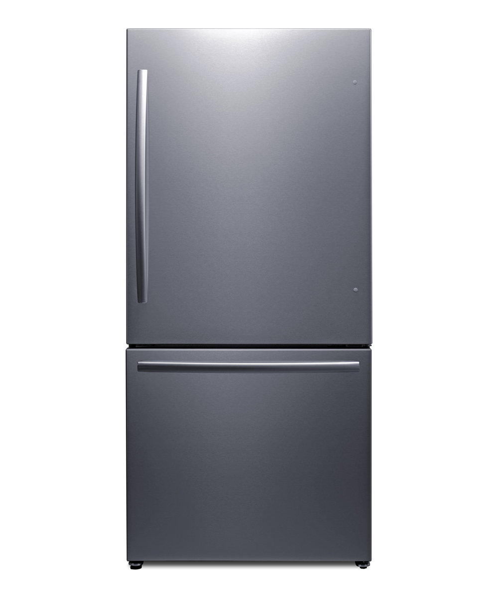31" Wide Bottom Freezer Refrigerator with Icemaker — Summit Appliance, model FFBF179SSIM