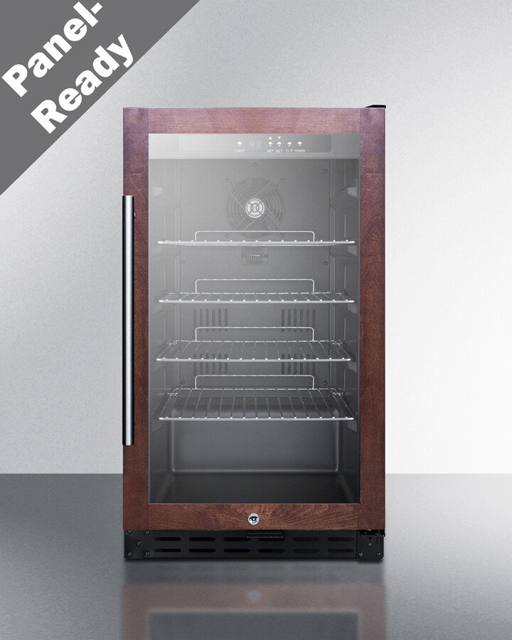 Summit Appliance 17.75'' W Freestanding 108 Cans (12 oz.) 2.7 Cubic Feet Beverage Cooler with Glass Door