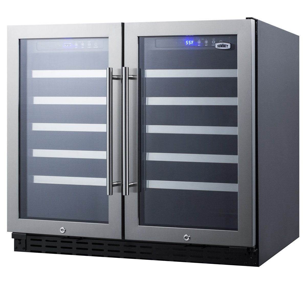 Dual Zone 35.38'' 68 Bottle Wine Refrigerator — Summit Appliance, model SWC3668ADA